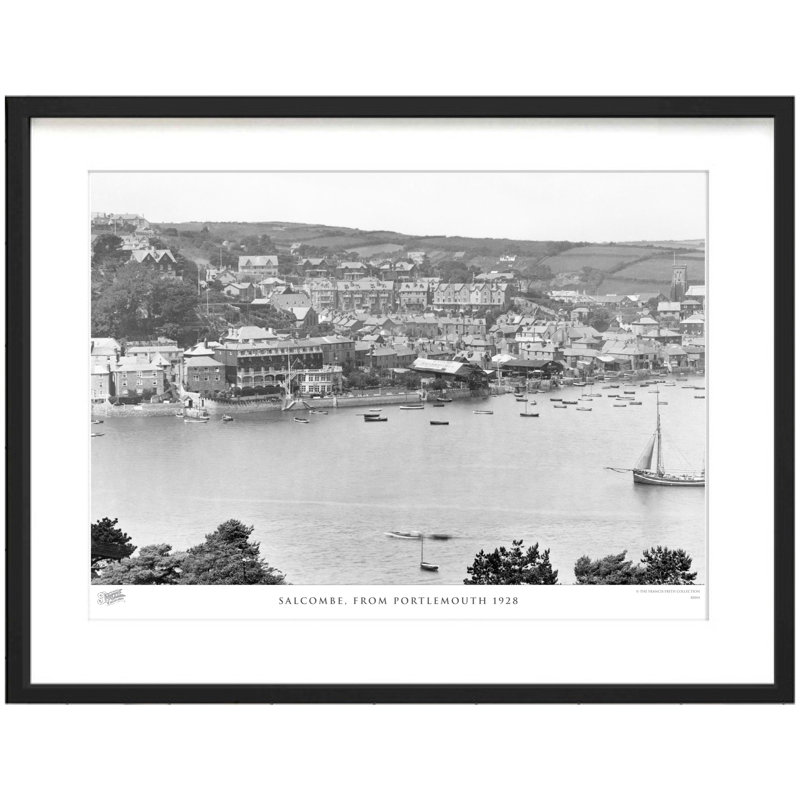 Salcombe, From Portlemouth 1928 by Francis Frith - Single Picture Frame Print, 60cm H x 80cm W x 2.3cm D