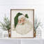 Père Noël chapeau vert