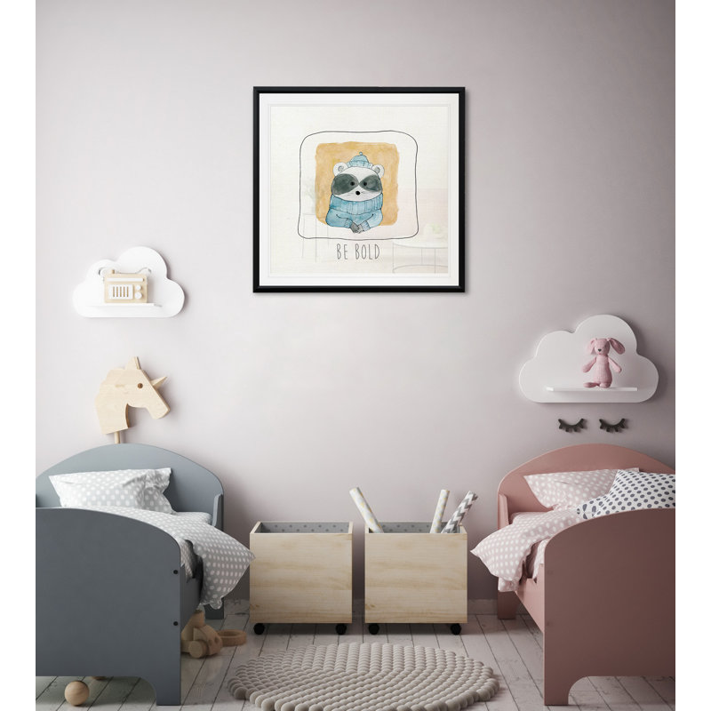 Art « be intelligent » clarinda, H 30,5 po x l 30,5 po x P 1,5 po, Cadre plastique noir