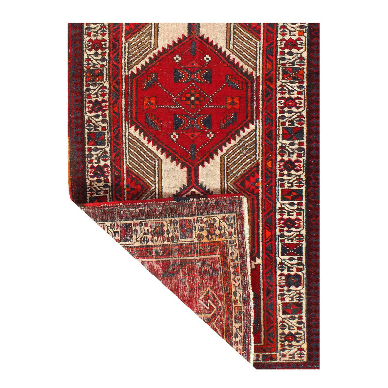Hand Woven Cotton and Wool Area Rug