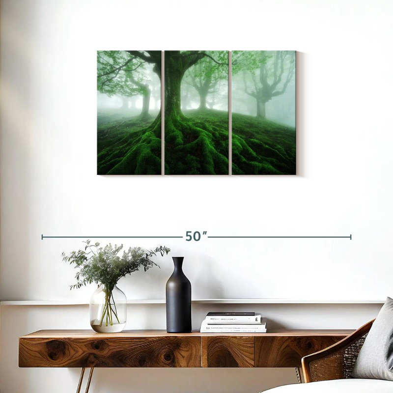 Alvord Mossy Foggy Forest, 20" H x 33" W