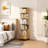 360° Rotating Bookshelf with Wheels Space-Saving Multi-Tier Spinning Bookcase Organizer Modern Display Shelf for Small Spaces Living Room Bedroom Office-1410080398-1410080395