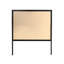 Miroir en bois 47 po, cadre paysager, classique, noir
