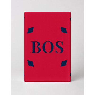 New England Football City Colors Luxury Diamond Monogram — Navy Blue Red — Canvas Wall Art