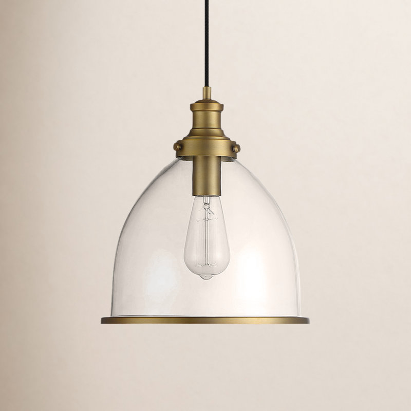 Luminaire suspendu en forme de dôme à 1 lumière Selah