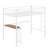Twin Metal Loft Bed With Desk, Ladder And Guardrails-101953816