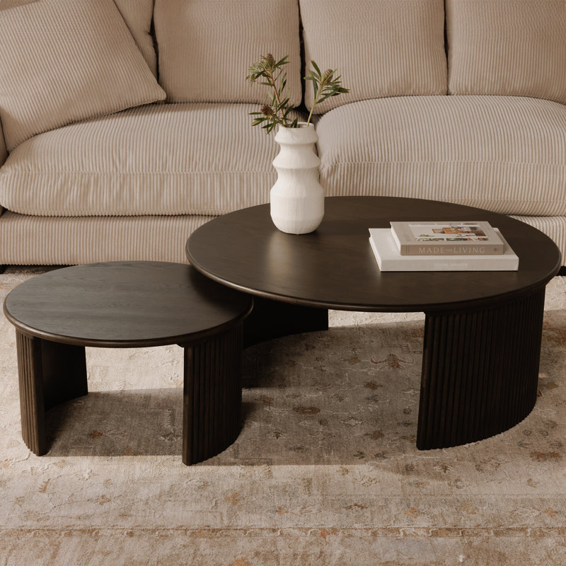 Penny Small Coffee Table Dark Brown, 15.75" H x 39" L x 39" W, Espresso