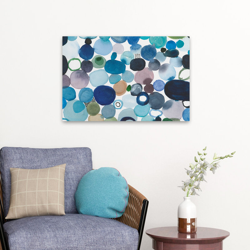 Abstract - Toggle Pebbles, 16" H x 24" W
