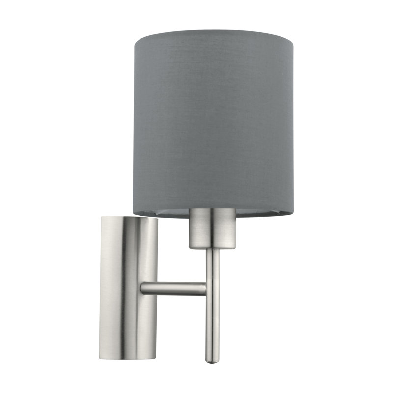 Patience Steel Armed Sconce, Grey