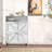 Gracie Oaks Freestanding Narrow Shoe Rack Cabinet With Open Storage And Two Flip Drawers