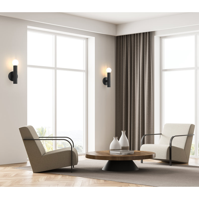 Stari Wall Sconce, 1 Light, 9" H x 5" W x 4" D, Matte Black