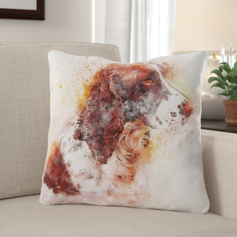 Outdoor Reversible Throw Pillow, Microsuede, Indoor