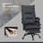 Vibration Massage Office Chair with Heat, Footrest, Adjustable Height, Armrest, High Back, Microfiber Comfy Computer Chair, Gray-1724891882