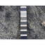 Tapis bleu en soie 8 pi 1 po x 8 pi 1 po Tyron
