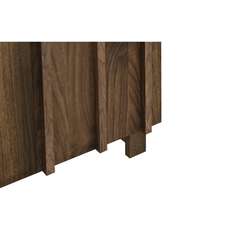 Buffet cannelé l 4 po Araminta, Noyer