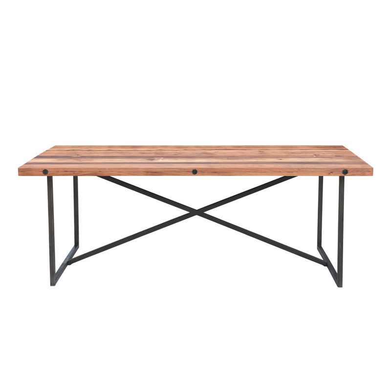 Skidmore Metal Base Dining Table, Black