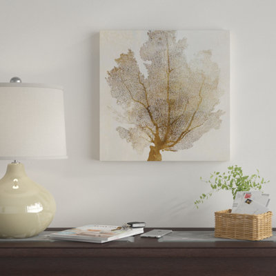 «Gold Coral I», impression sur toile