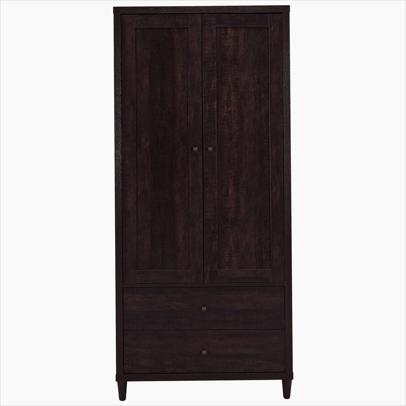 Armoire d'appoint haute 2 tiroirs avec 2 portes