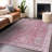 Machine Washable Indoor/Outdoor Xhevrie Pink Rug-2093318151