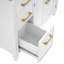 Meuble-lavabo de salle de bain autoportant en céramique