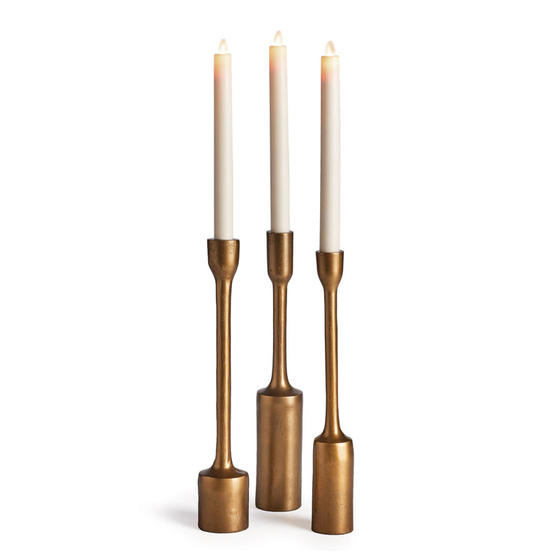 Inge Candlestick, Antique Brass