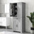 Storage Cabinet For Bathroom - Tipping, Easy Installation, Grey Ample Space With Doors, Drawer And Shelves-965907545