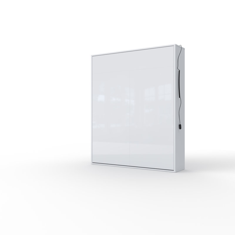 Bertília European Double (160 x 200cm) Murphy Bed, Glossy White