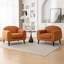 Chaise d'appoint rembourrée avec accoudoirs ronds Deivi-1632049330