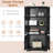 Lago Vista 24 " Wide 4 - Shelf Storage Cabinet with-646275693