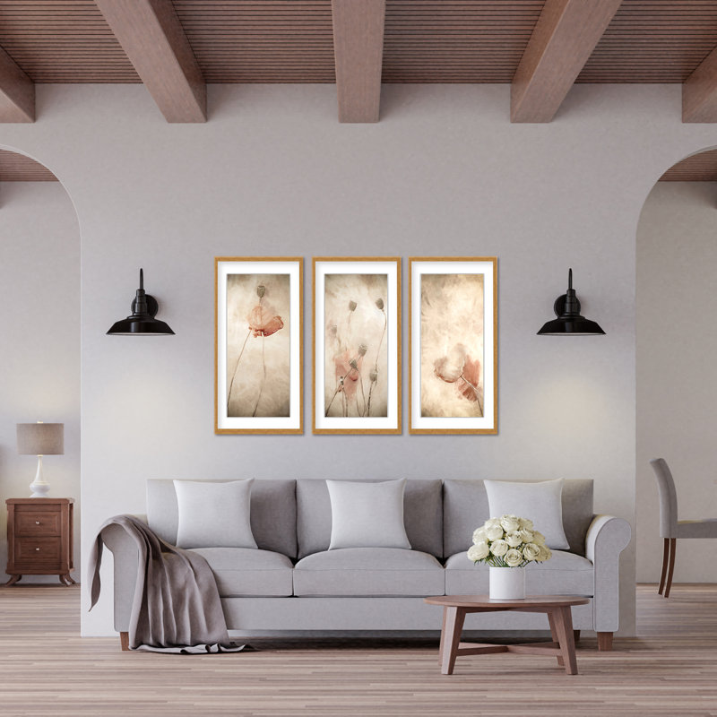 Nature Inspired Swaying Gentle In The Breeze Triptych