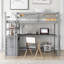 Lit mezzanine avec bureau et tablettes-199264176