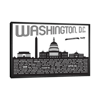 Washington DC Neighborhoods by Benton Park Prints - Print on Canvas