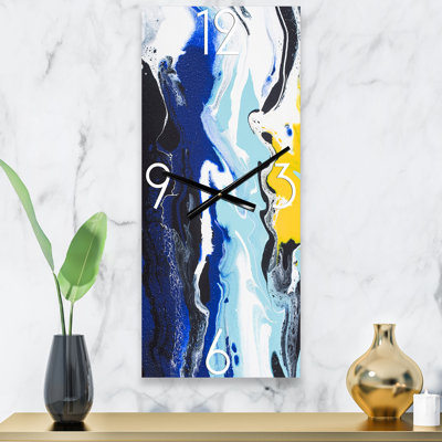 Horloge murale abstraite et vagues