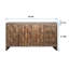 Armoire de rangement à 4 portes en bois de style campagnard Accent