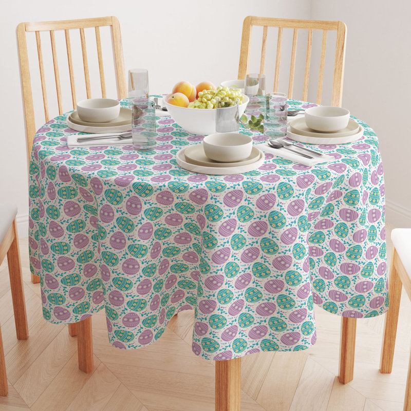 Flaviu Round Easter Cotton Twill Tablecloth