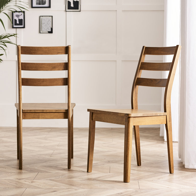 Drea Solid Wood Dining Chair, Walnut