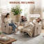 HOMCOM Massage Recliner Armchair Swivel Rocking Recliner Chair-278717880