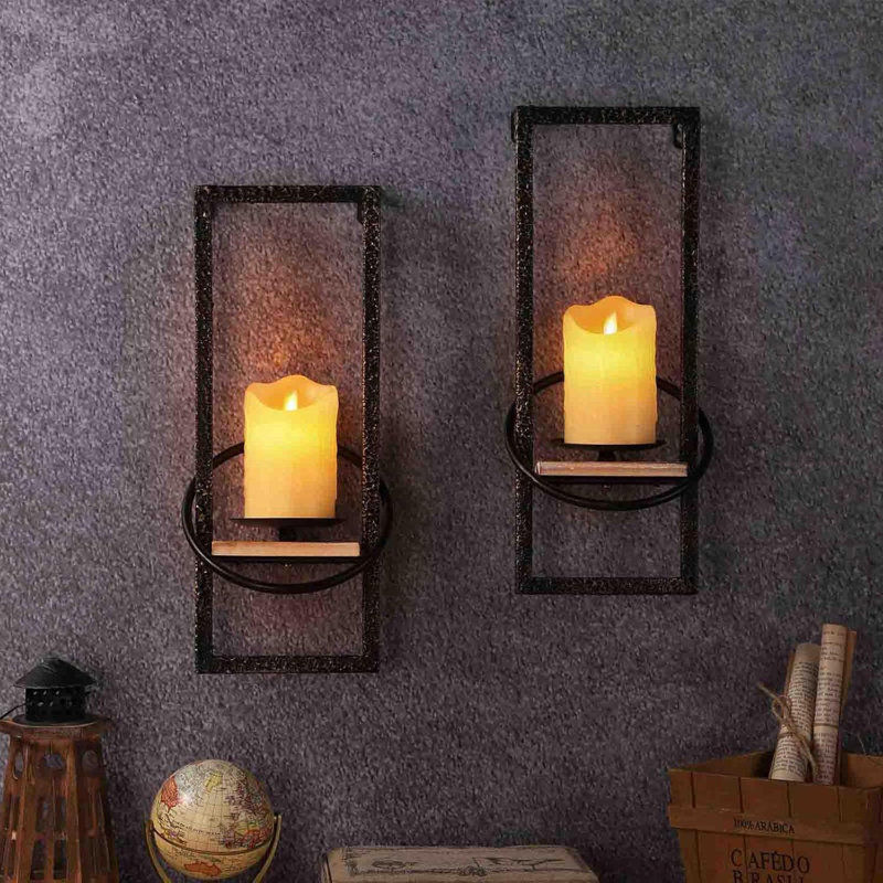 Wall Mounted Metal Candle Holder