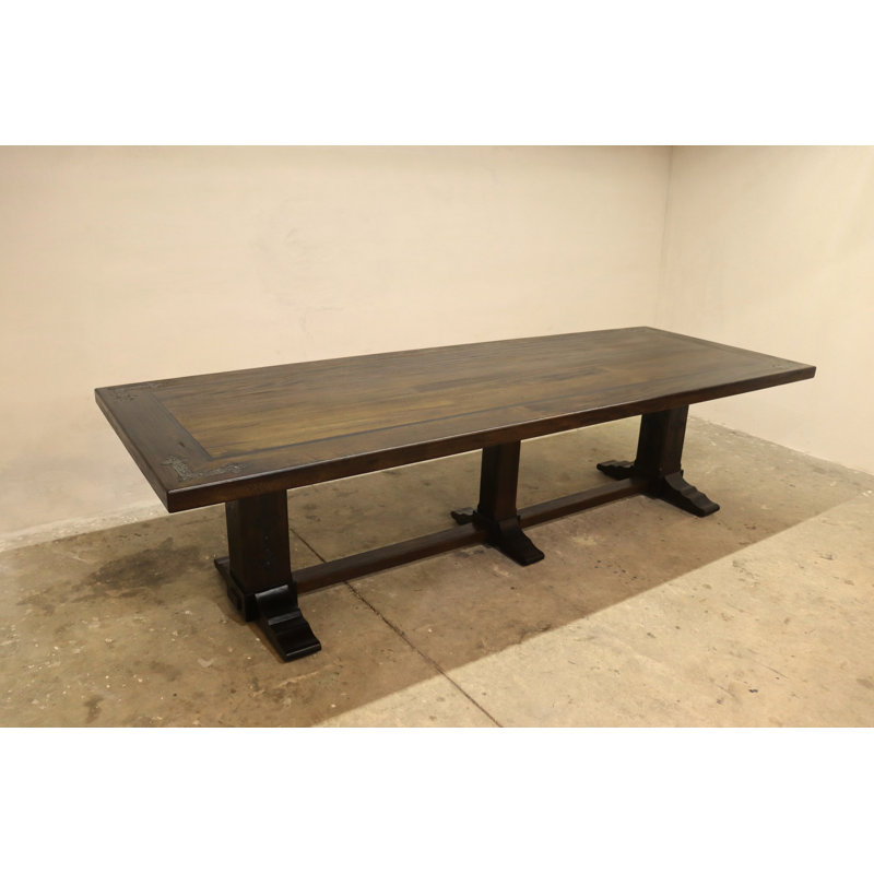  Gothic Solid Wood Dining Table,  43" W x 132" L
