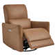 Santo Genuine Leather Swivel Power Recliner