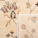 Agra Hand-Knotted Wool Beige/Yellow Area Rug
