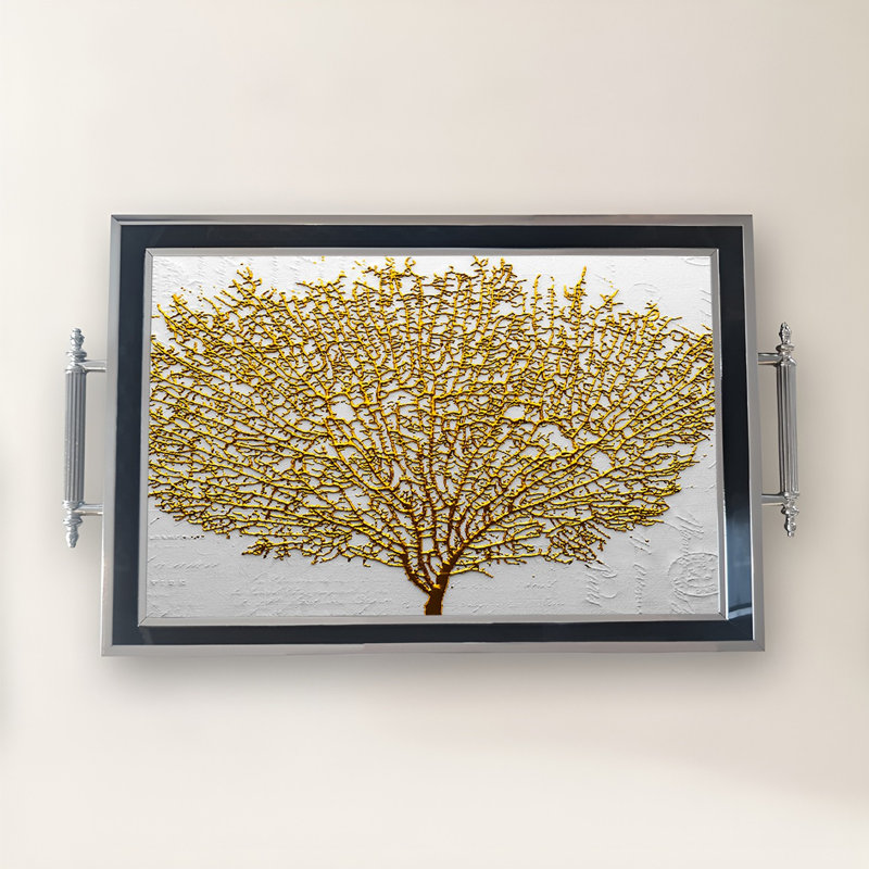 Élégant plateau en verre de 19,7 po x 11,4 po x 1,4 po | Fabrication 100% verre durable | Facile à nettoyer avec un chiffon humide | Idéal pour le service, la présentation décorative et l'organisation | Ajout élégant à la décoration intérieure