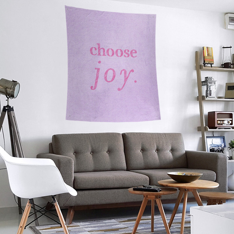 Polyester Tapestry, 104" H x 88" W, Purple / Pink