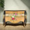 Hand-Painted Gold Leaf Three-Drawer Cabinet