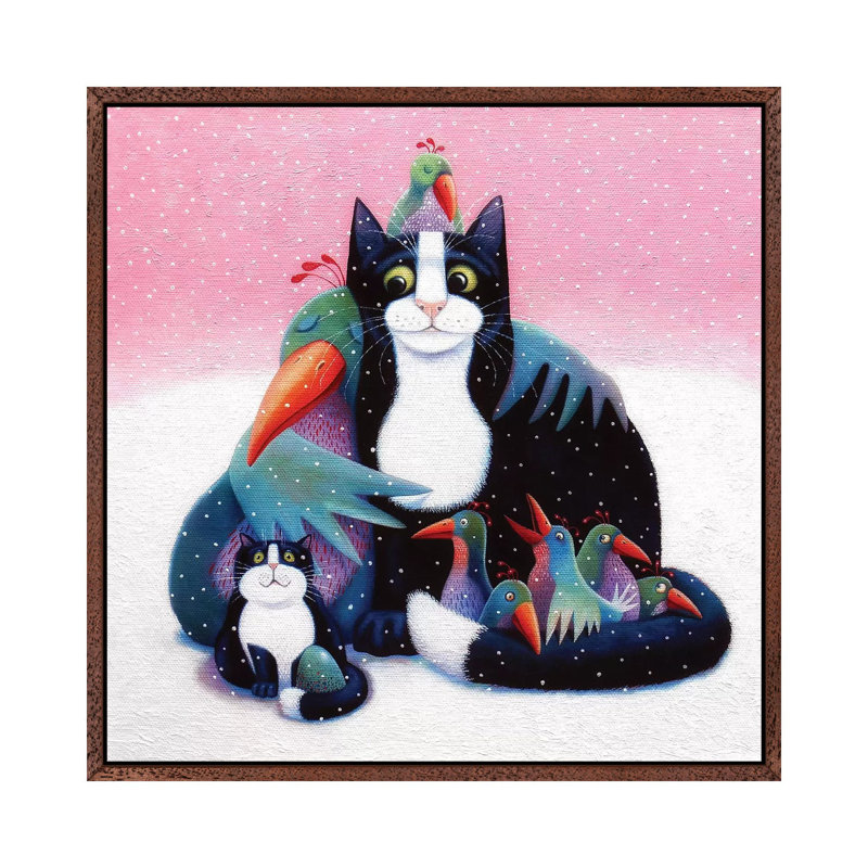 A Daddy Is A Daddy by Vicky Mount - Floater Frame Print on Canvas, Classic Brown Wood Framed Canvas, 66.04 cm H x 66.04 cm W
