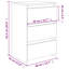 Cowlic Bed Cabinet 40x35x62.5 cm Engineered Wood-292922738-314307098