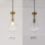 Luminaire suspendu en verre transparent 1 lumière