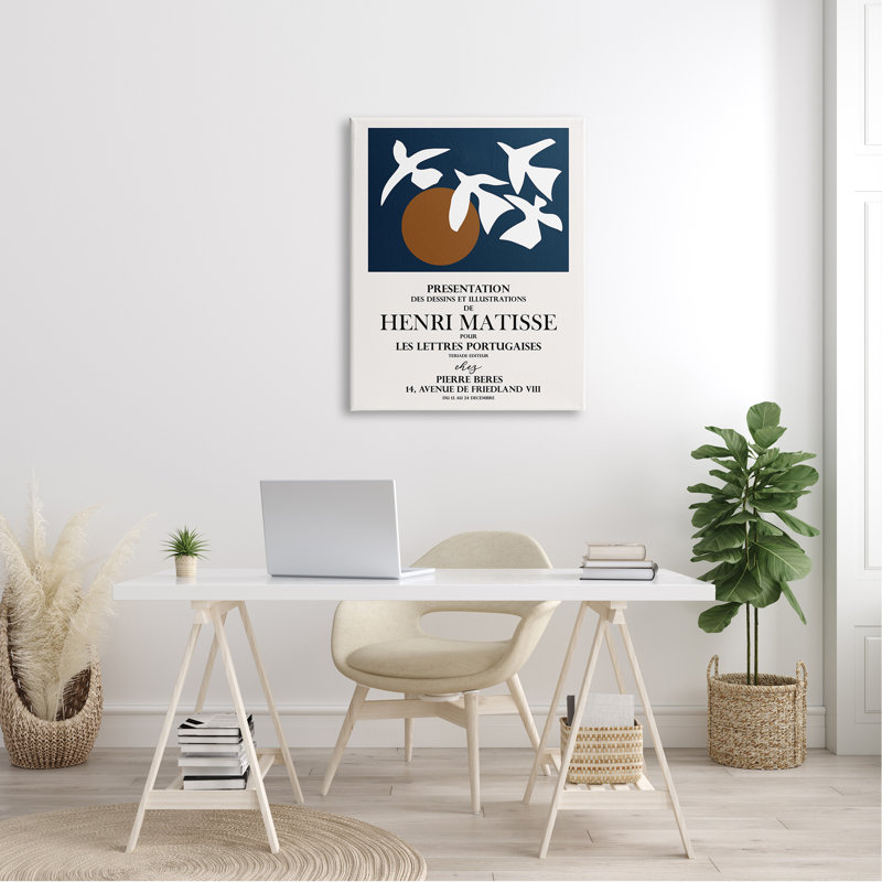 Flyer de collage historique soleil matisse, Plaque murale, L 30 po x H 30 po