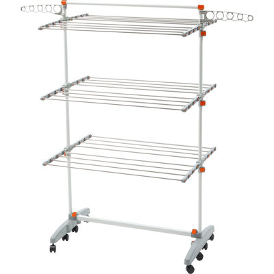 Stainless Steel Foldable Rolling Drying Rack