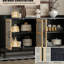 Buffet Rustic Chic - Armoire avec portes tissées TREXM-576563319